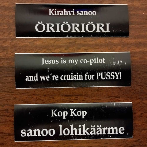 Tarra omalla tekstillä
