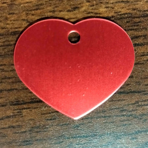 Lemmikkikilpi punainen sydän alumiinia