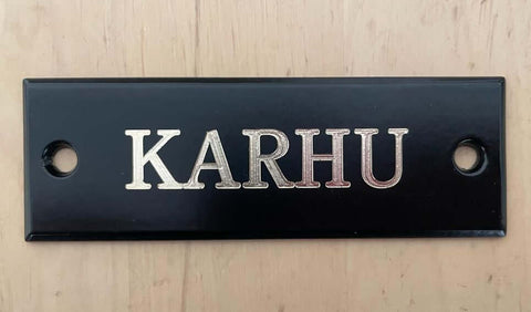 Ovikilpi 30x90mm musta